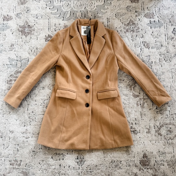 Women’s Notch Lapel Single Breasted Winter Coat - Picture 5 of 6
